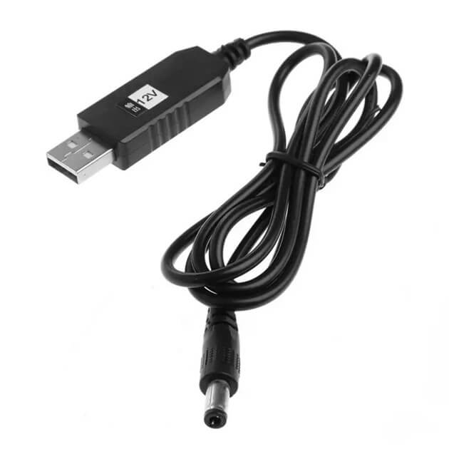 Кабель для роутера від повербанка USB 5V - DC 12V -4